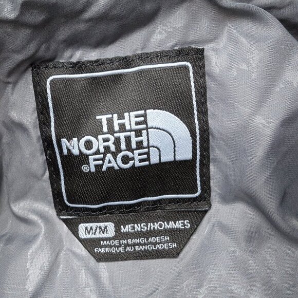 The North Face Men's Puffer Jacket Gray Quilted Insulated Full Zip M - Picture 7 of 8